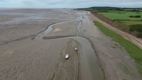 Allein-Fliegen-Entlang-Der-Küste-Von-Heswall