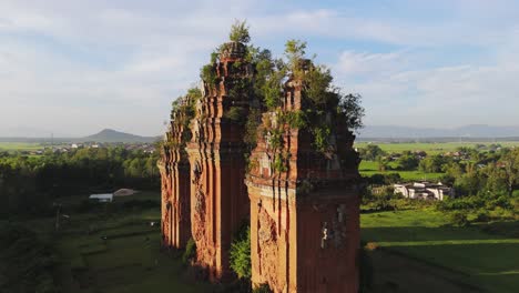 Cham-temple-towers,-Duong-Long,-Vietnam