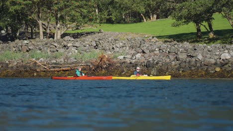 Two-kayakers-in-the-Naeroyfjord-fjord