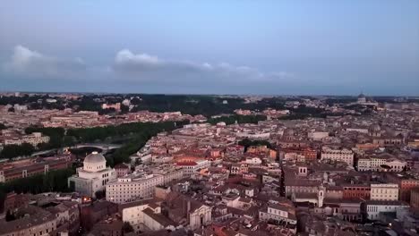 Houses-And-Streets-In-A-Neighborhood-Of-Rome,-Italy