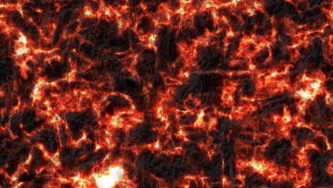 Lava-Fundida-Con-Fuego-Y-Bucle-Abstracto