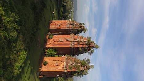 Cham-temple-towers,-Duong-Long,-Vietnam