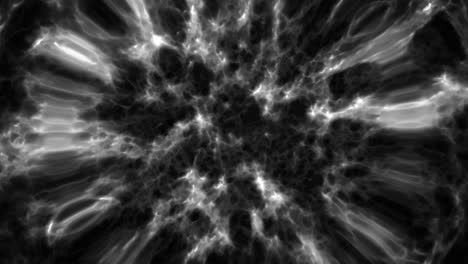 Black-And-White-Particles-Abstract-Background-In-Loop-Motion