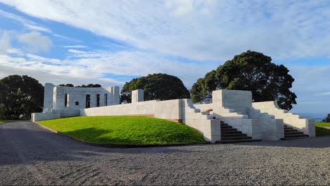 The-Massey-Memorial-at-Point-Halswell-in-Wellington,-commemorates-William-Ferguson-Massey,-prime-minister-of-New-Zealand