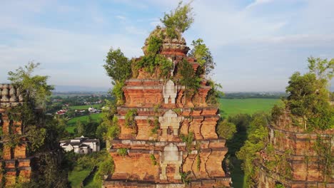 Cham-temple-towers,-Duong-Long,-Vietnam