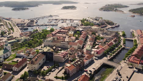 Historic-Municipality-Of-Stromstad-City-In-Bohuslan-On-The-West-Coast-Of-Sweden