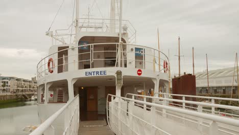 French-Flag-Above-Entrance-Of-Le-France-I-Boat