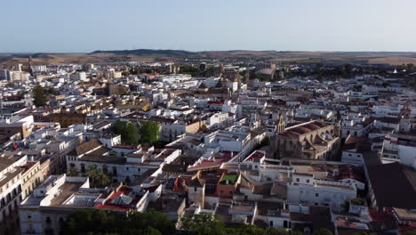 Forward-Aerial-Over-the-City-of-Jerez-de-la-Frontera-in-Southern-Spain