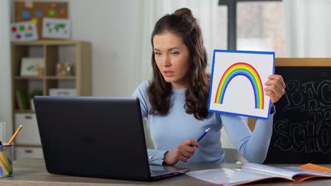 school,-online-education-and-e-learning-concept--teenage-student-girl-with-laptop-computer-having-chemistry-class-and-writing-to-notebook-lying-on-bed-at-home