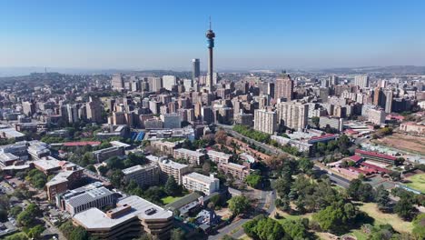 Skyline-Von-Johannesburg-In-Johannesburg-In-Gauteng,-Südafrika