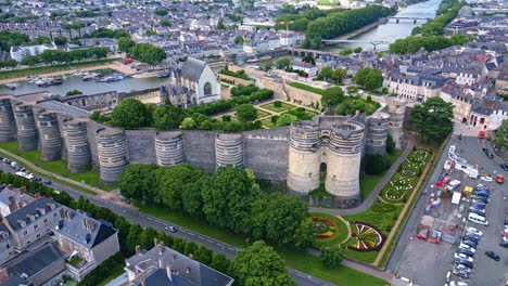 Castillo-De-Angers-En-El-Valle-Del-Loira,-Francia