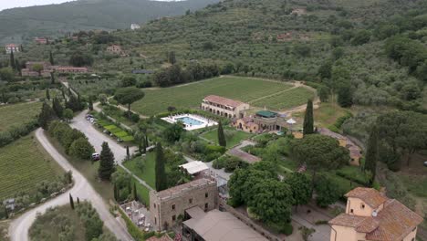 Luxuriöses-Schloss,-Relais-II-Falconiere-In-Cortona