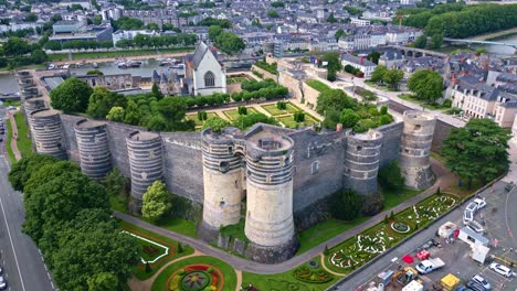 Castillo-De-Angers-En-El-Valle-Del-Loira,-Francia