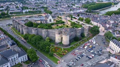 Angers-castle-in-Loire-Valley,-France