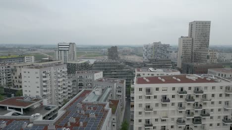 Ariel-view-of-buildings-in-Wien,-capital-of-Austria