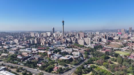 Skyline-Von-Johannesburg-In-Johannesburg-In-Gauteng,-Südafrika