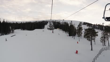 Nutzung-Des-Skilifts-Im-Skigebiet-Stöten-In-Schweden