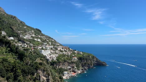 Town-Of-Praiano-On-The-Amalfi-Coast-In-Italy