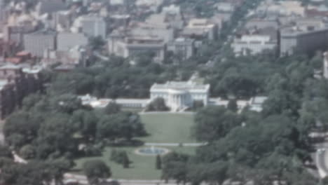 Aerial-View-of-the-White-House-and-Surrounding-Area-in-Washington,-D