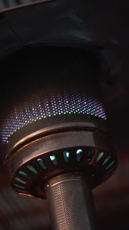 Close-up-shot-of-outdoor-stove-fire