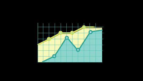 Gráfico-De-Bolsa-Financiera-Comercio-De-Inversiones-Con-Canal-Alfa