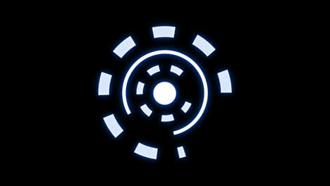 Circle-Elements-for-HUD,-Technology-background,-Futuristic-user-interface-loop-animation-video-with-alpha-channel