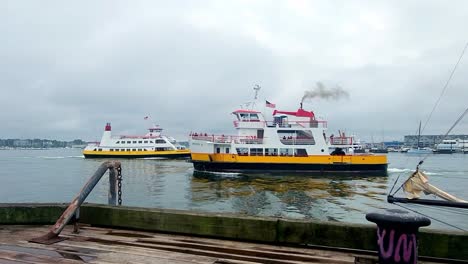 Casco-Bay-Ferry-services-the-islands-surrounding-Portland,-Maine