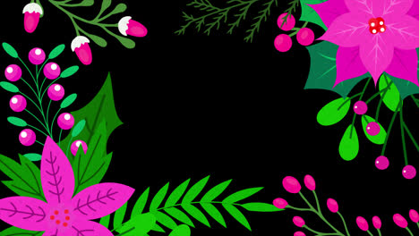 summer-flower-frame---loop-Animation-on-transparent-background-with-alpha-channel