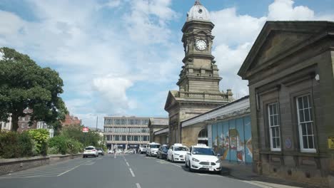 Aufnahmen-Vom-Bahnhof-Scarborough,-North-Yorkshire-An-Einem-Sommertag