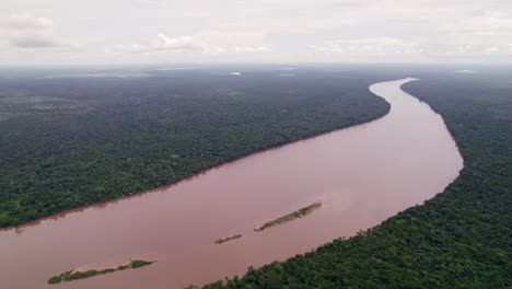 Luftaufnahme:-Süßwasser-Fluss-Suriname-Fließt-Durch-Dichten-Amazonas-Regenwald