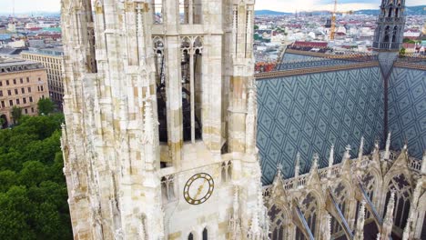 European-architecture-of-the-votive-church-in-the-city-of-Vienna