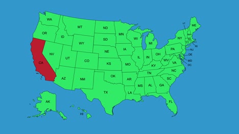 The-United-States-of-America-US-zooming-into-map-of-states