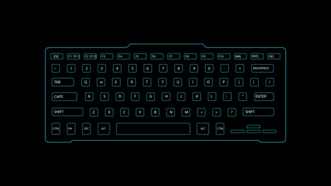 hud-ui-computer-Keyboard-neon-loop-Animation-video-transparent-background-with-alpha-channel.