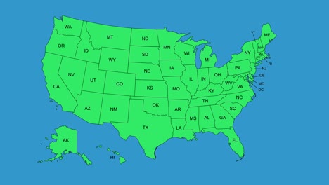 The-United-States-of-America-US-zooming-into-map-of-states