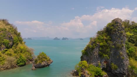 4K-aerial-drone-footage-of-Thai-islands,-Thailand,-Asia,-Ko-Nok,-Nok-island