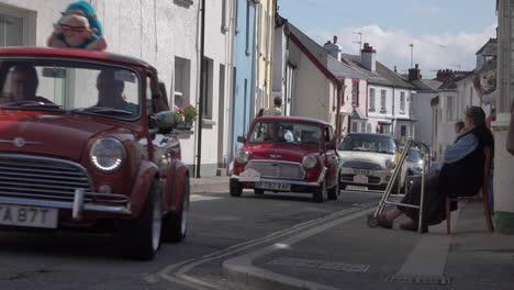 A-Mini-Motor-rally-through-Hartland-UK