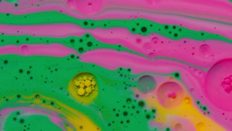 Colorful-green-pink-bubbles-surface-wallpaper-themes-background,-multicolor-space-universe-concept