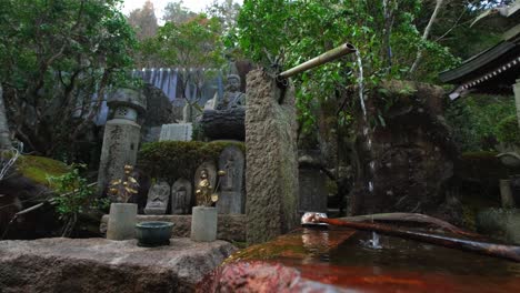 Chōzuya-purification-fountain-on-Miyajima,-Japan