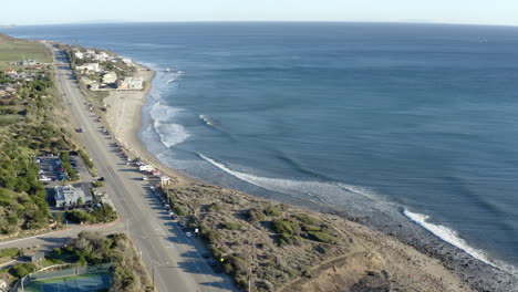 4K-Drone-Aerial-Malibu-Pacific-Coast-Highway-Beautiful-Ocean-Coastline