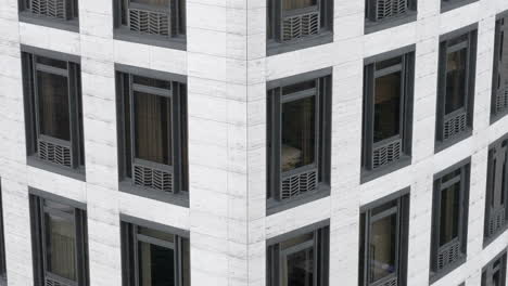 Close-up-of-apartment-windows-in-sunny-day