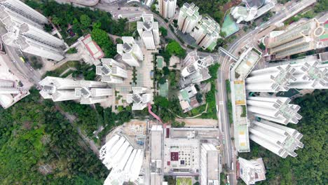 Vista-Aérea-De-Las-Mega-Torres-Residenciales-De-Hong-Kong