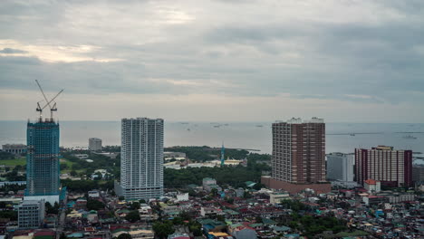 Philippinen-Abendwolken-Zeitraffer-Am-Meer