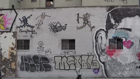 Graffiti-Auf-Den-Straßen-Von-New-York,-USA