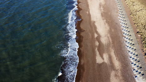 waves-crashing-on-beach-drone-footage	-4K-video