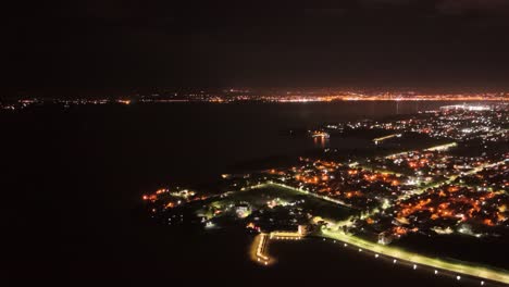 Luftaufnahme-Der-Stadt-Bei-Nacht