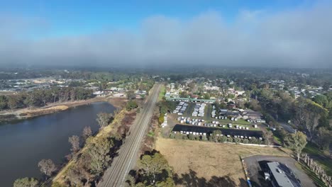 Aerial-reveal-of-a-large-caravan-storage-business