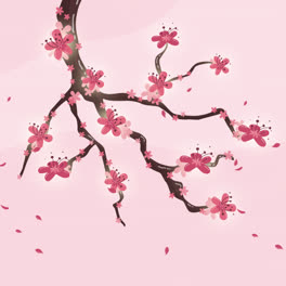 An-animation-of-Cherry-blossom-background