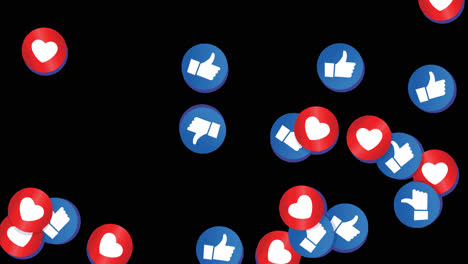 Eine-Animation-Eines-Facebook-Hintergrunds-Mit-Herzen-Und-Likes