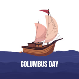 An-animation-of-Flat-columbus-day-illustration