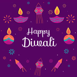 An-animation-of-Diwali-concept-with-flat-design-background